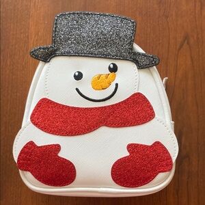 Bath and Body Works Glittery Snowman ⛄️ cosmetic Bag